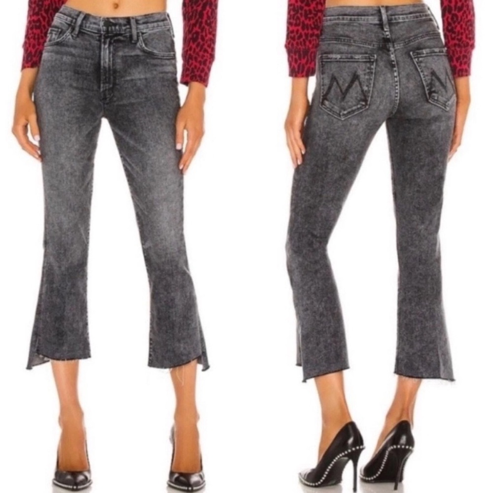 MOTHER The Insider Crop Step Fray Jeans in Train Stops 29